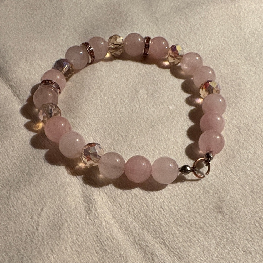 Elegant Rose Quartz Bracelet